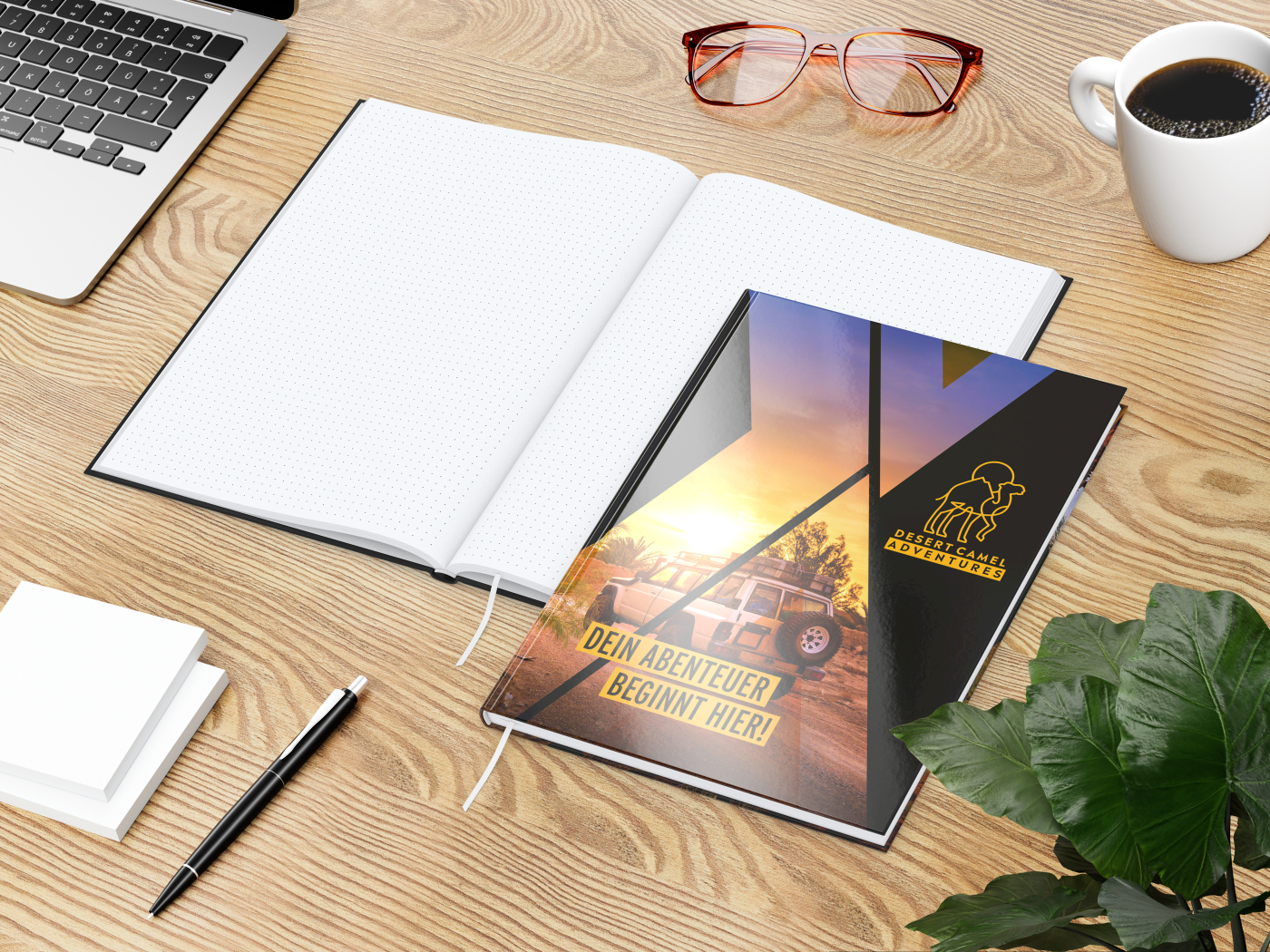 Notizbuch Note-Book Ecken spitz Hardcover individuell bedruckt