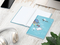 Notizbuch Note-Book Ecken spitz Hardcover individuell bedruckt