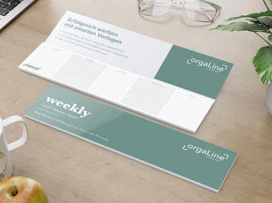 Haftnotizblock orgaLine Weekly Wochenplaner