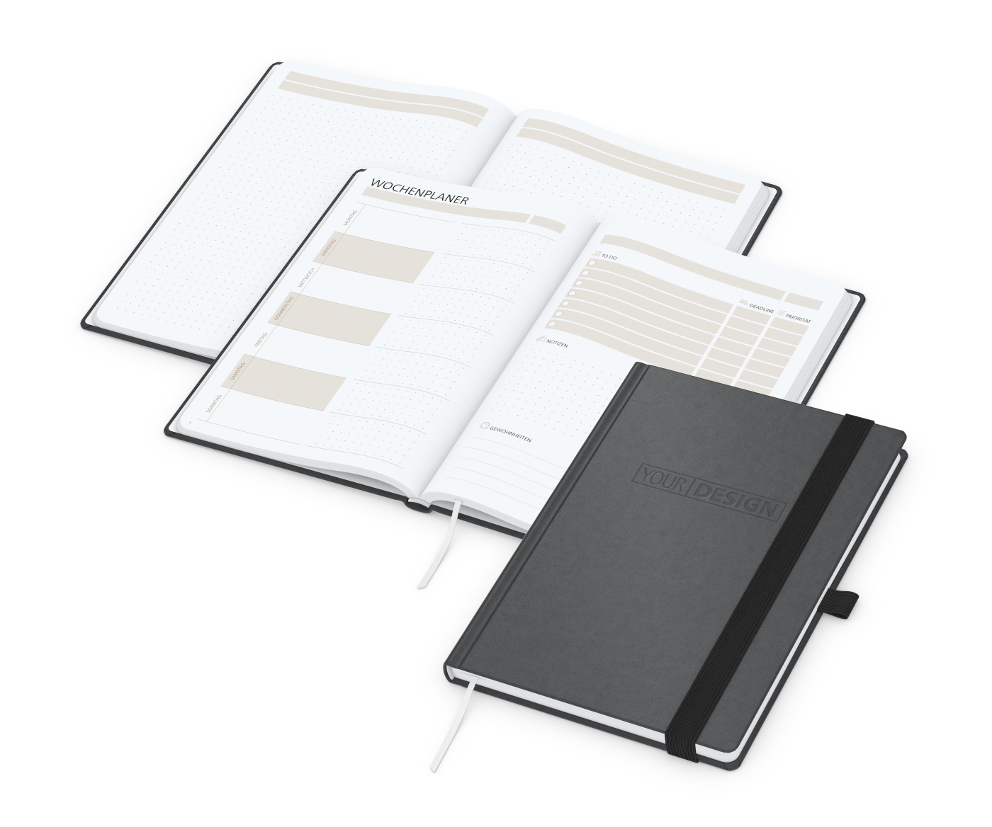 Notizbuch Hardcover orgaLine Mainbook Wochenplaner To-dos Prioritäten Ideen