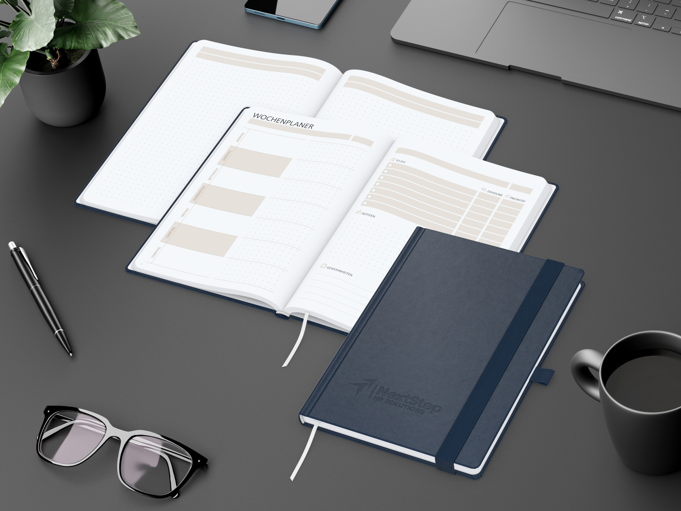Notizbuch Hardcover orgaLine Mainbook Wochenplaner To-dos Prioritäten Ideen
