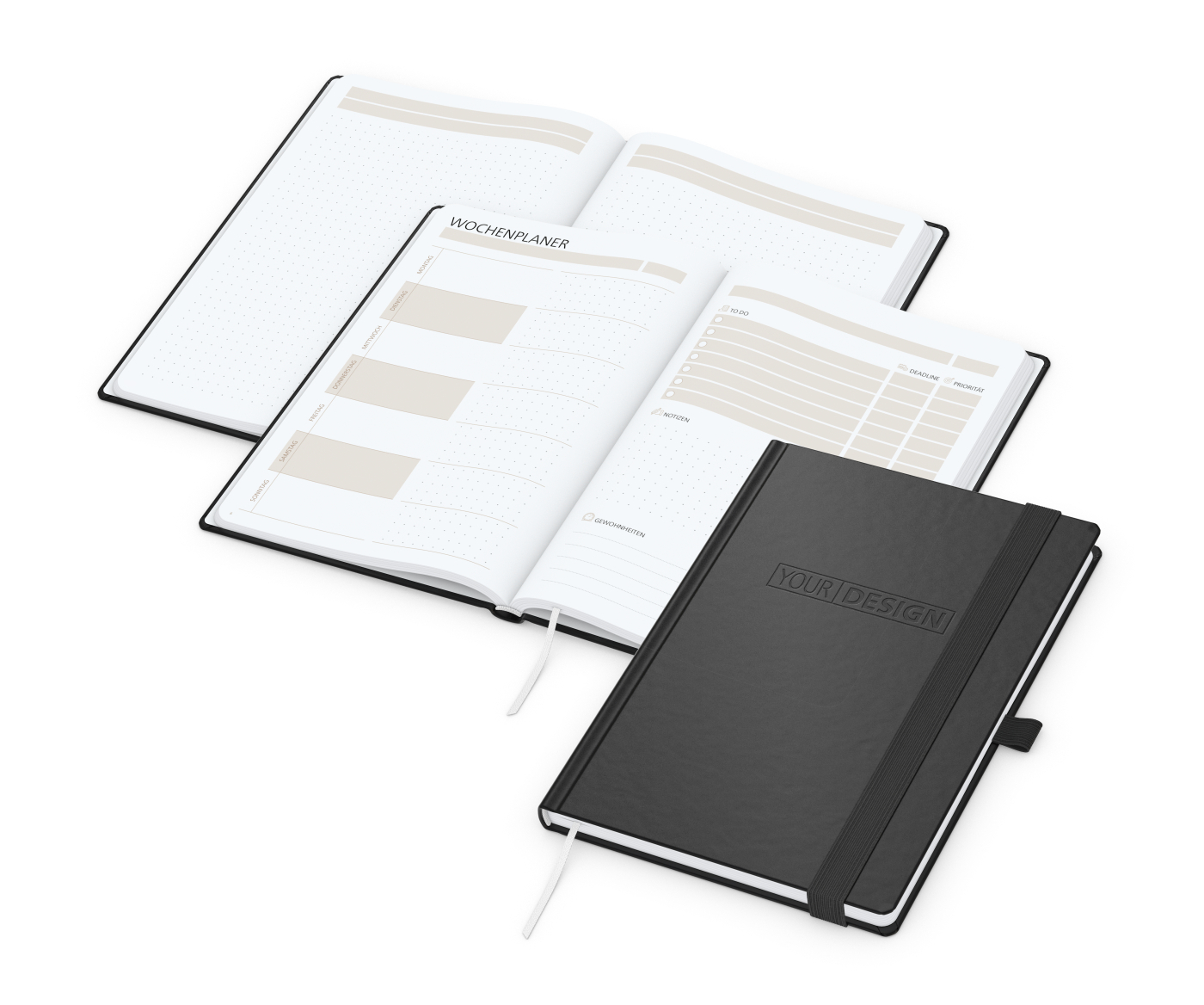 Notizbuch Hardcover orgaLine Mainbook Wochenplaner To-dos Prioritäten Ideen