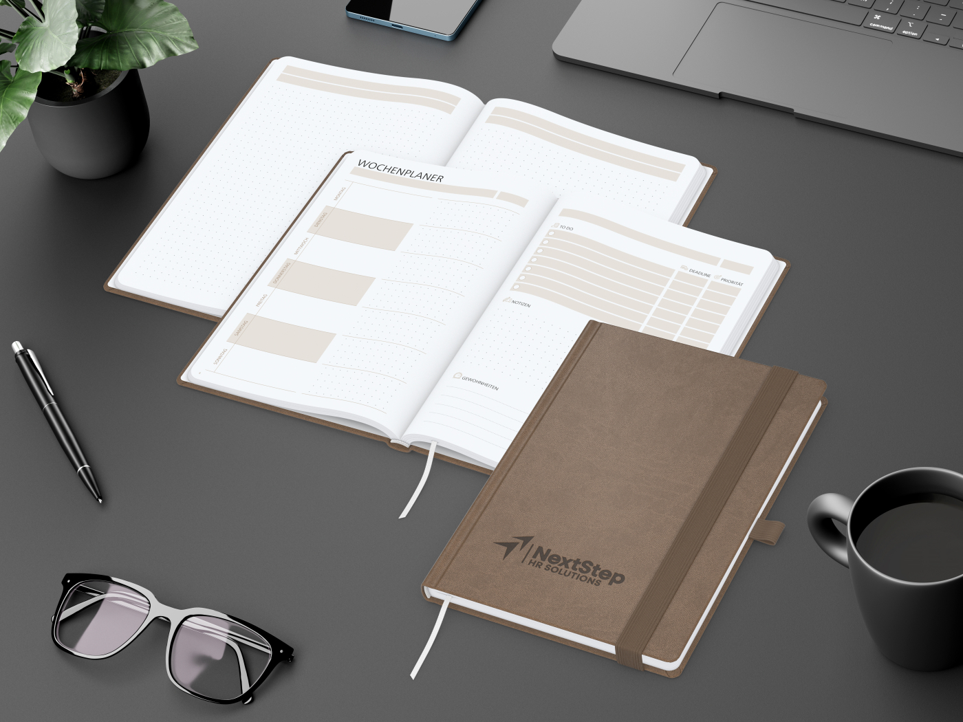 Notizbuch Hardcover orgaLine Mainbook Wochenplaner To-dos Prioritäten Ideen