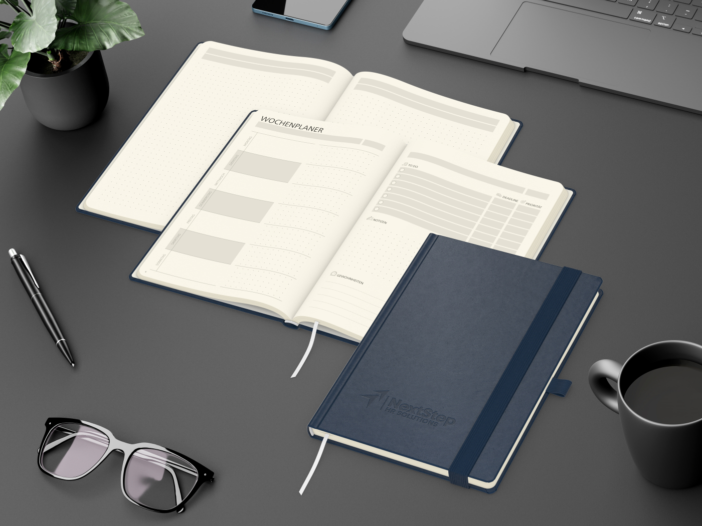 Notizbuch Hardcover orgaLine Mainbook Wochenplaner To-dos Prioritäten Ideen