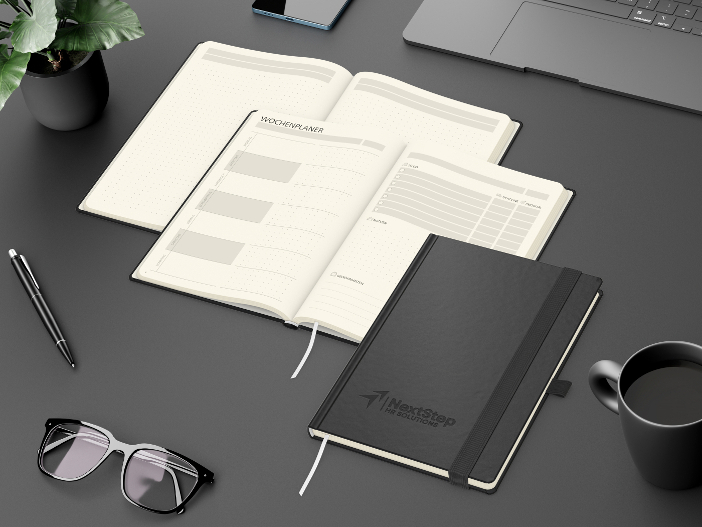 Notizbuch Hardcover orgaLine Mainbook Wochenplaner To-dos Prioritäten Ideen