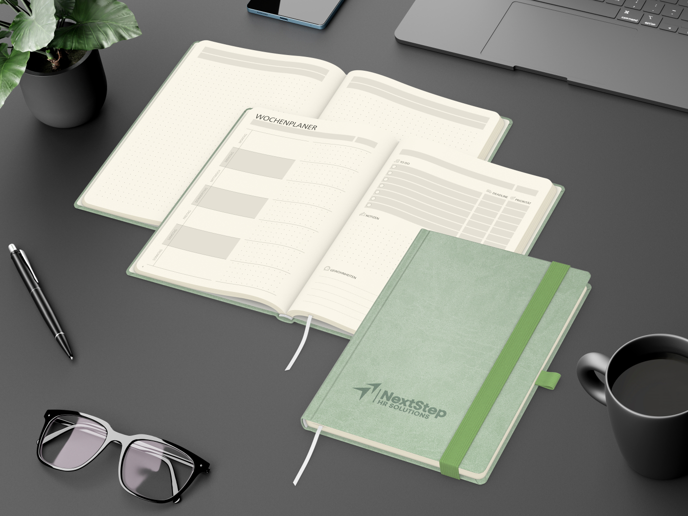 Notizbuch Hardcover orgaLine Mainbook Wochenplaner To-dos Prioritäten Ideen