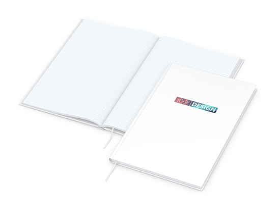 Notizbuch Note-Book Ecken spitz Hardcover matt-farbig