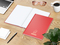Notizbuch Note-Book Ecken spitz Hardcover matt-farbig