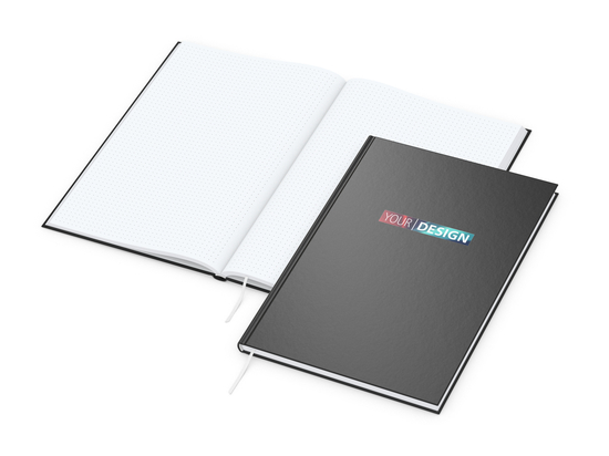 Notizbuch Note-Book Ecken spitz Hardcover matt-farbig