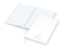 Notizbuch Note-Book Ecken spitz Hardcover matt-farbig