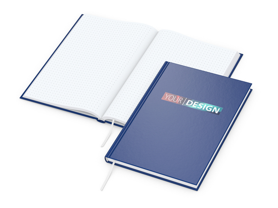 Notizbuch Note-Book Ecken spitz Hardcover matt-farbig