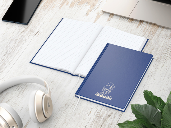 Notizbuch Note-Book Ecken spitz Hardcover matt-farbig