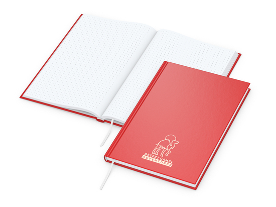 Notizbuch Note-Book Ecken spitz Hardcover matt-farbig
