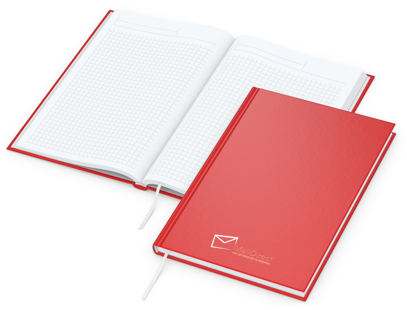 Notizbuch Note-Book Ecken spitz Hardcover matt-farbig
