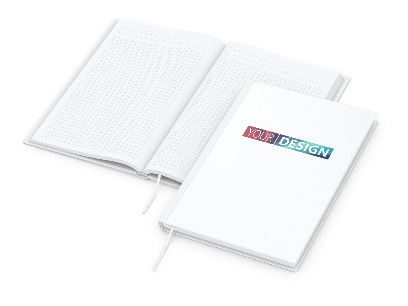 Notizbuch Note-Book Ecken spitz Hardcover matt-farbig