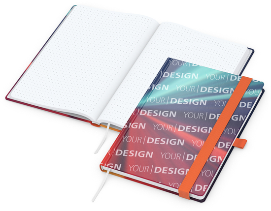 Notizbuch Match-Book Papier-Hardcover individuell bedruckt