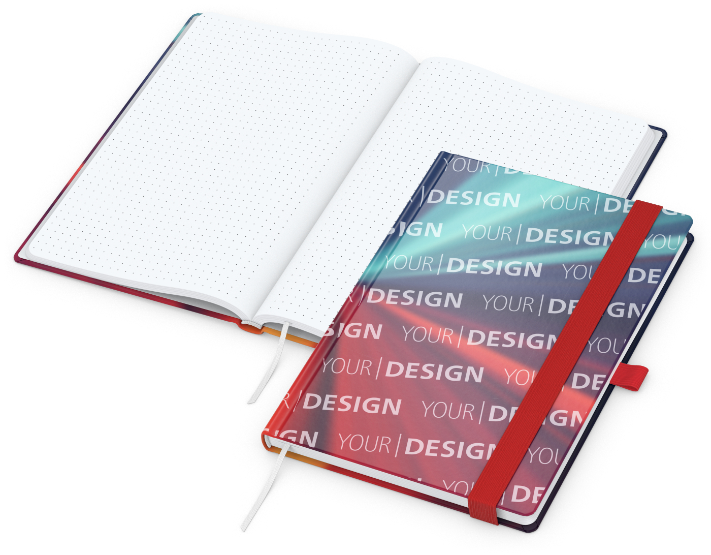 Notizbuch Match-Book Papier-Hardcover individuell bedruckt
