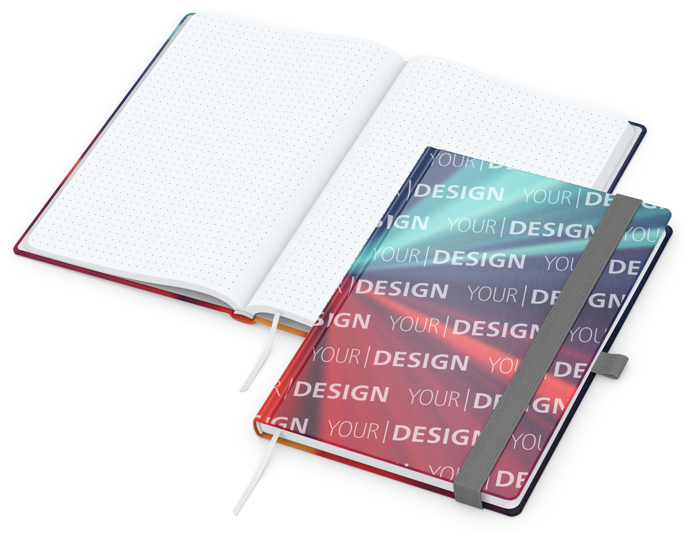 Notizbuch Match-Book Papier-Hardcover individuell bedruckt