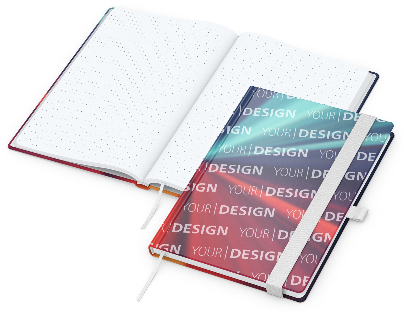 Notizbuch Match-Book Papier-Hardcover individuell bedruckt