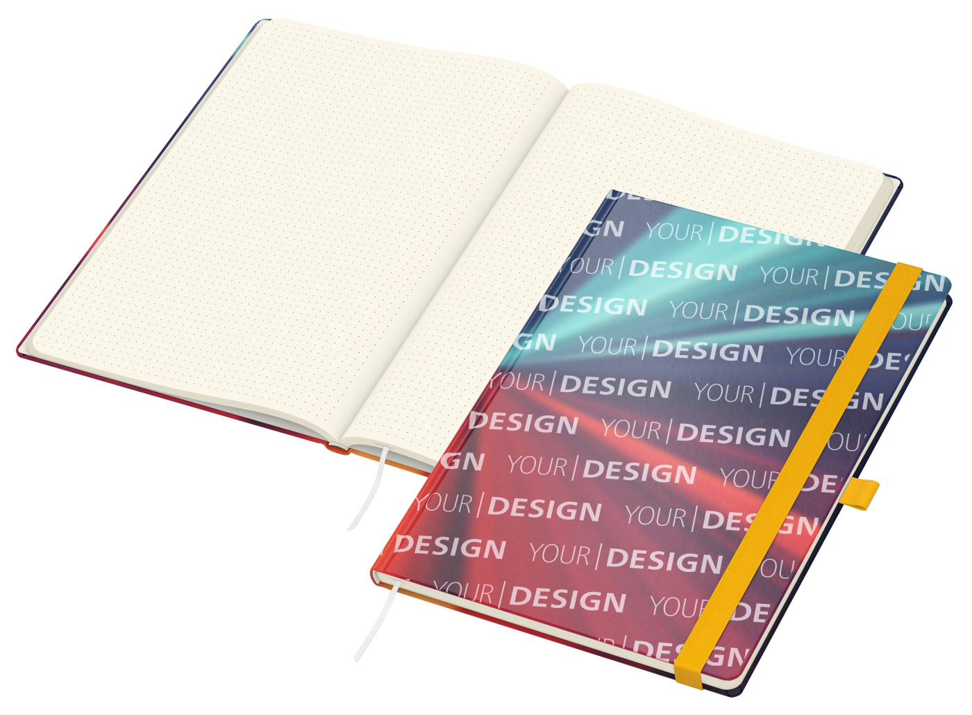 Notizbuch Match-Book Papier-Hardcover individuell bedruckt