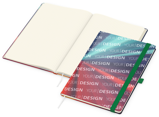 Notizbuch Match-Book Papier-Hardcover individuell bedruckt