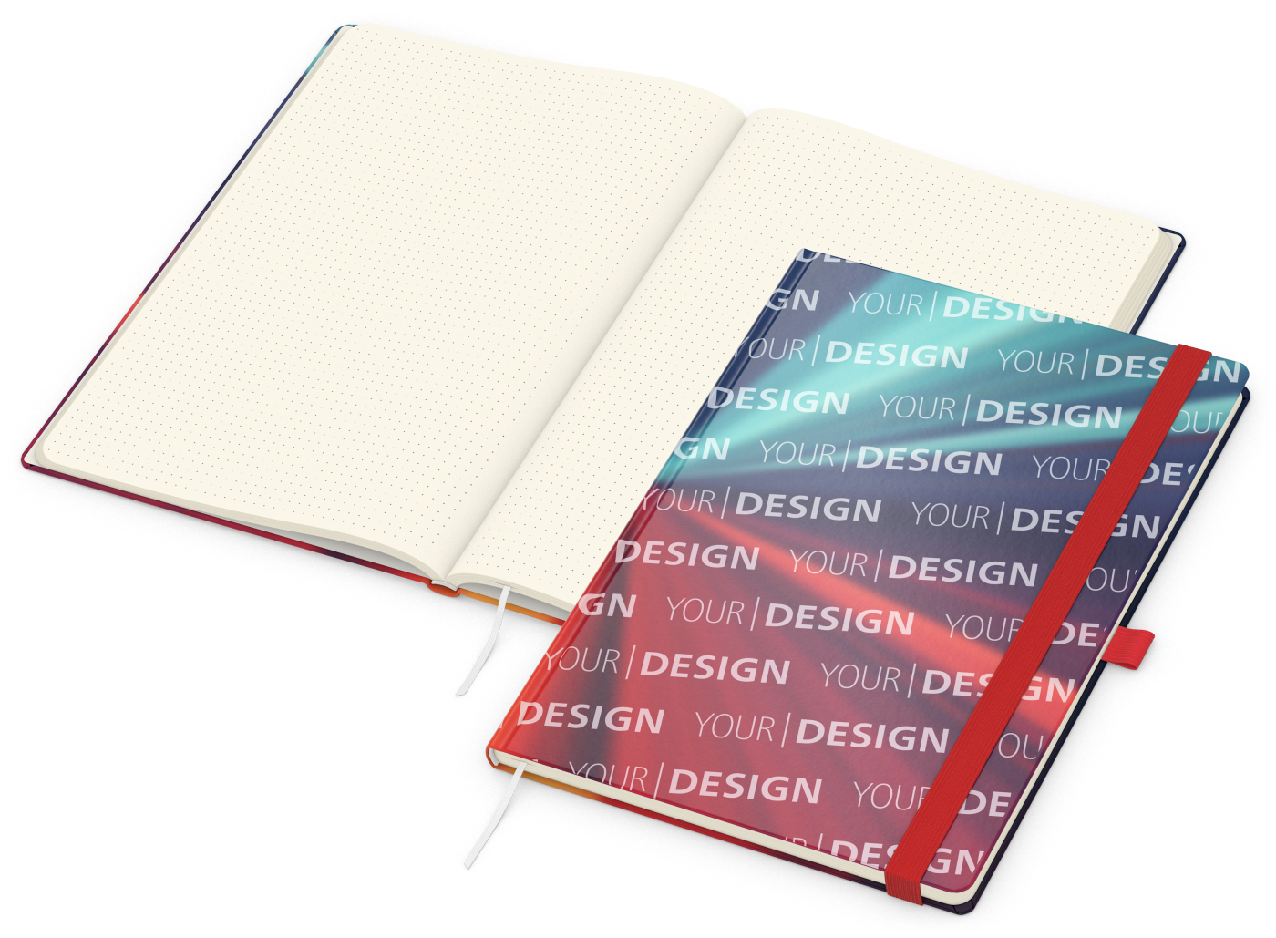 Notizbuch Match-Book Papier-Hardcover individuell bedruckt