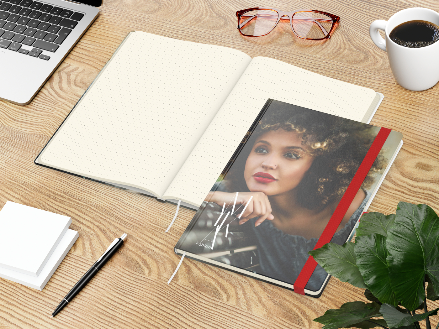 Notizbuch Match-Book Papier-Hardcover individuell bedruckt
