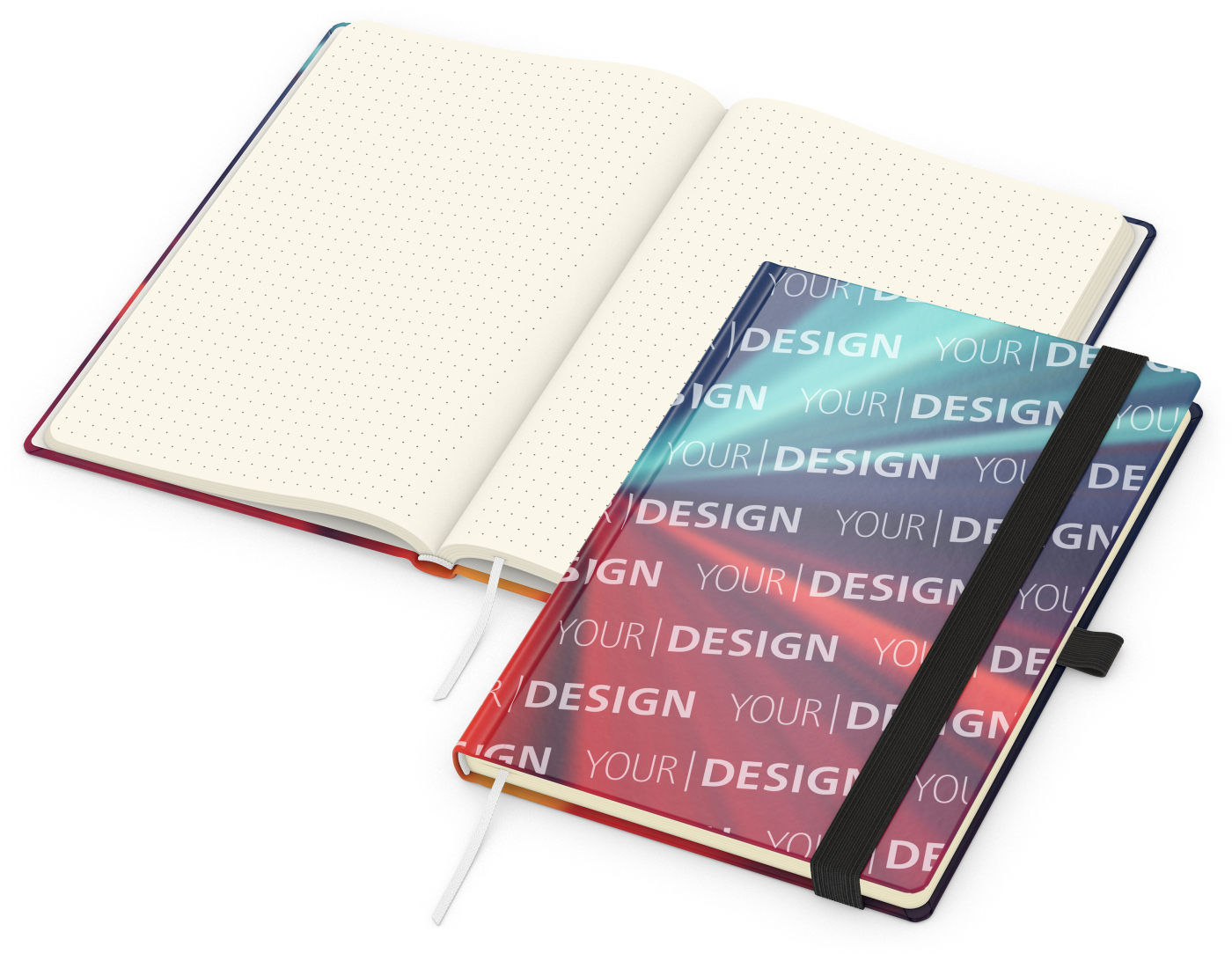 Notizbuch Match-Book Papier-Hardcover individuell bedruckt