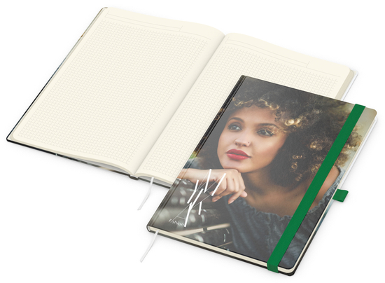 Notizbuch Match-Book Papier-Hardcover individuell bedruckt