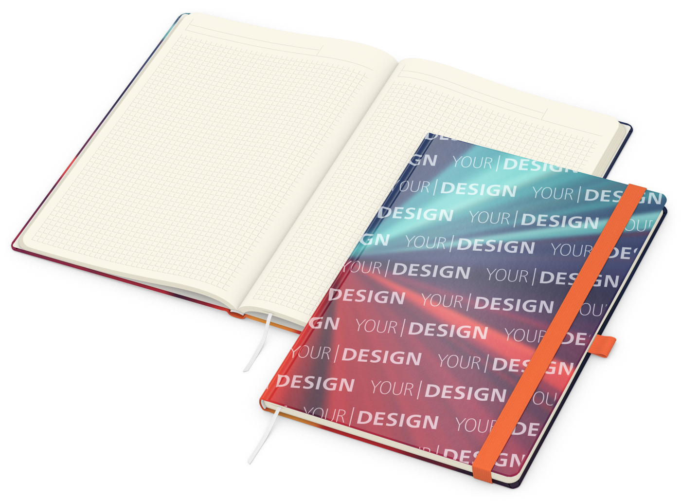 Notizbuch Match-Book Papier-Hardcover individuell bedruckt