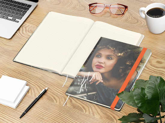 Notizbuch Match-Book Papier-Hardcover individuell bedruckt
