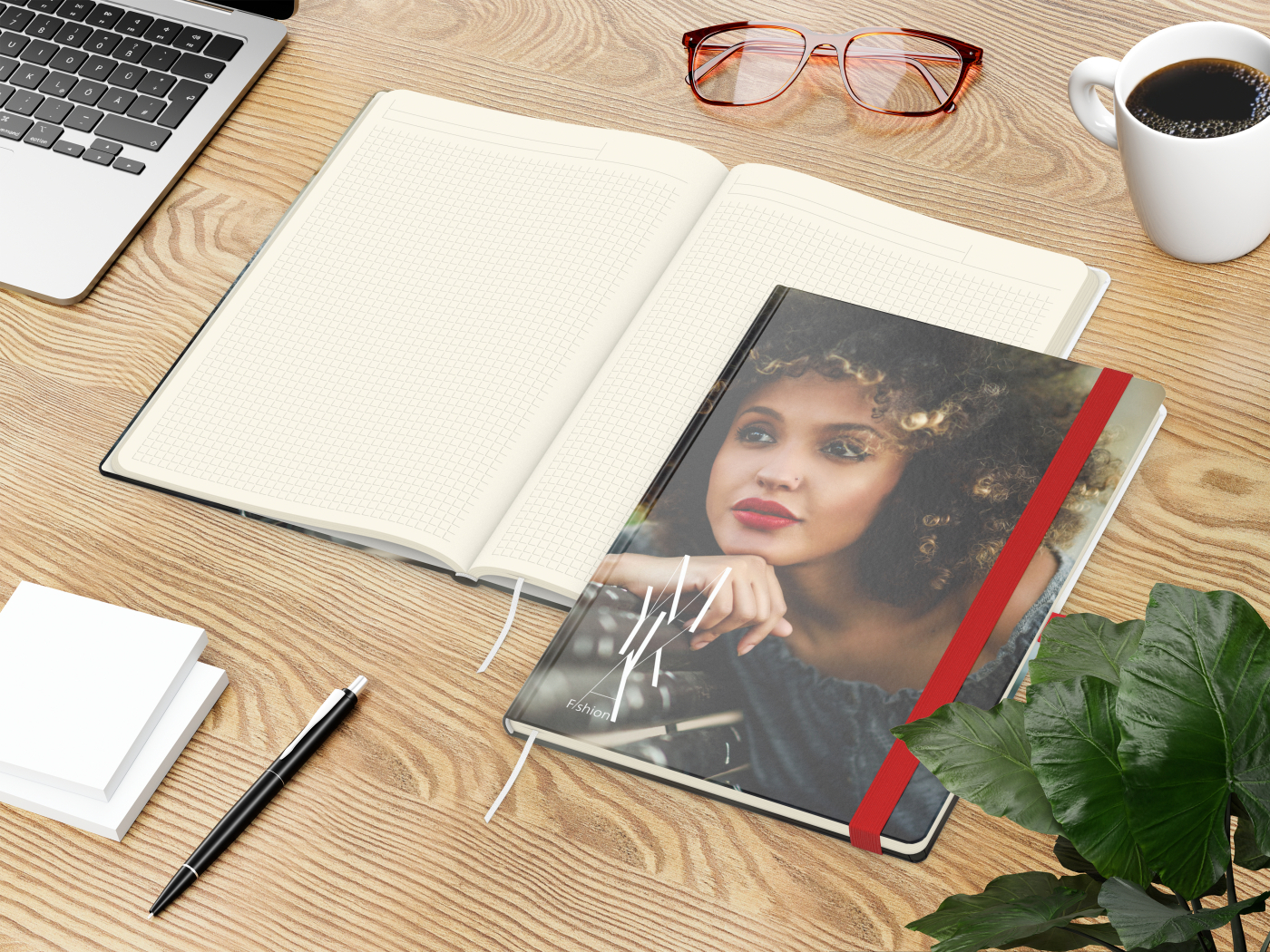 Notizbuch Match-Book Papier-Hardcover individuell bedruckt