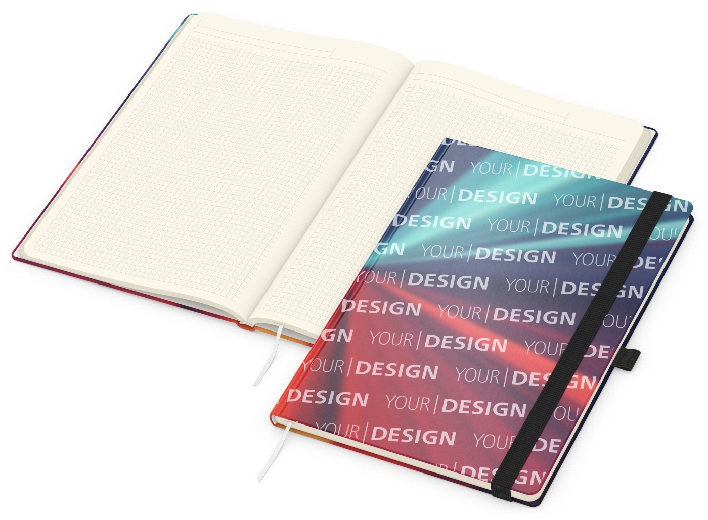 Notizbuch Match-Book Papier-Hardcover individuell bedruckt