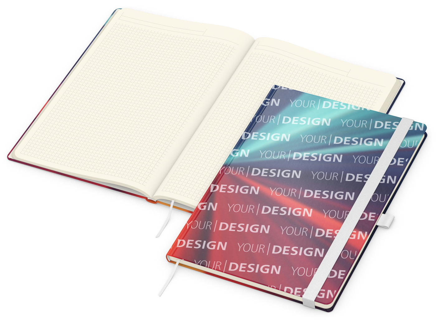 Notizbuch Match-Book Papier-Hardcover individuell bedruckt