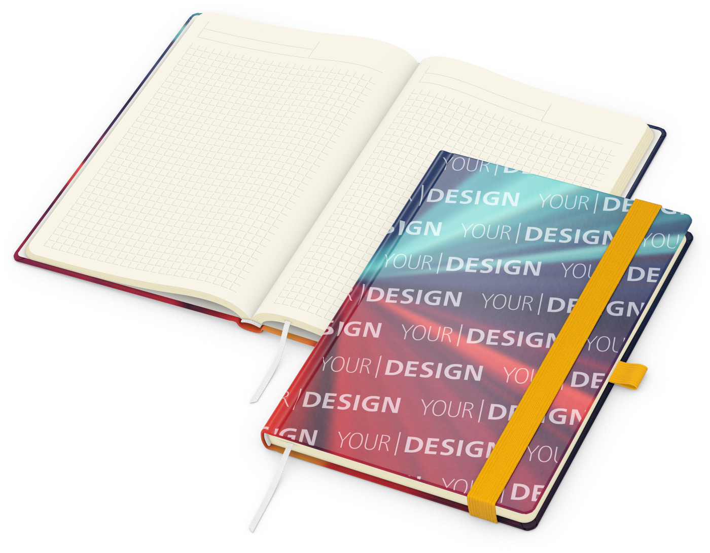 Notizbuch Match-Book Papier-Hardcover individuell bedruckt