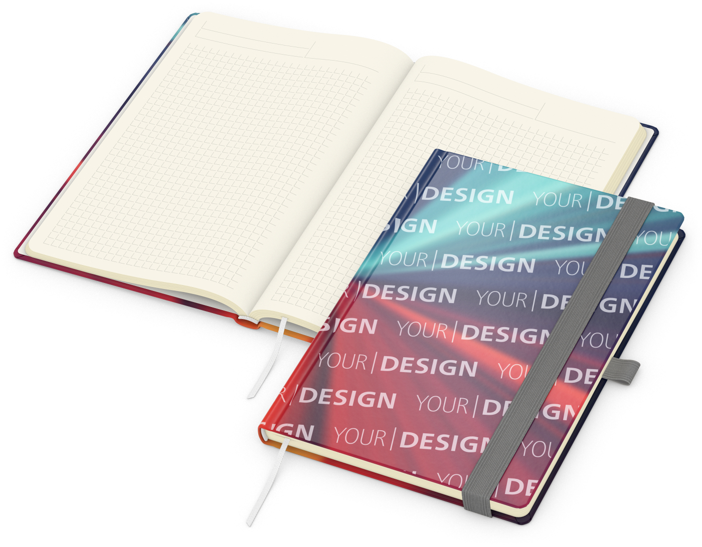 Notizbuch Match-Book Papier-Hardcover individuell bedruckt