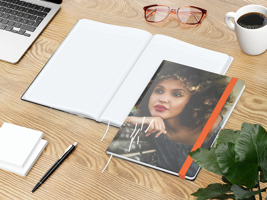 Notizbuch Match-Book Papier-Hardcover individuell bedruckt