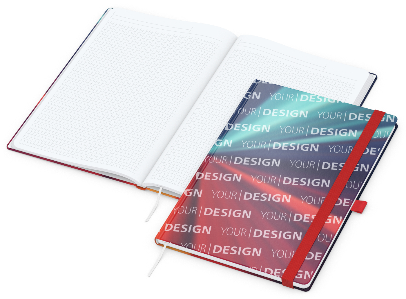 Notizbuch Match-Book Papier-Hardcover individuell bedruckt