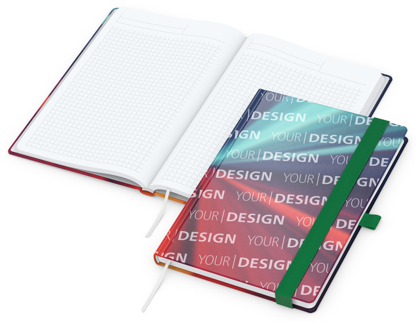 Notizbuch Match-Book Papier-Hardcover individuell bedruckt