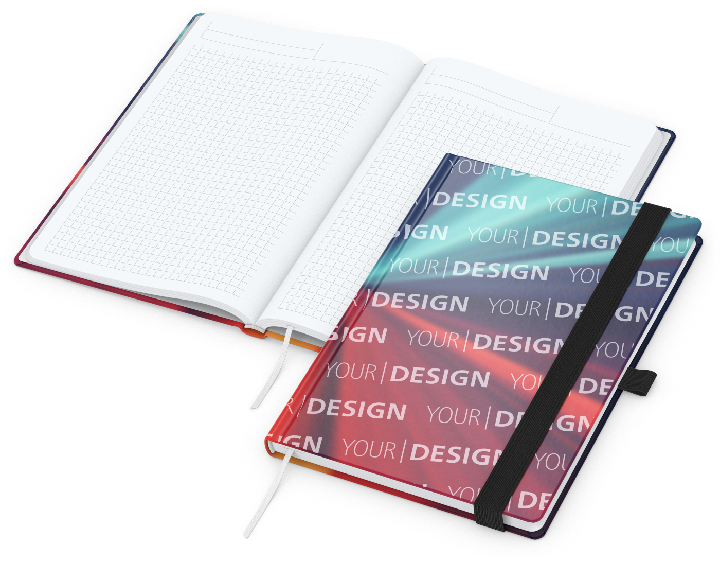 Notizbuch Match-Book Papier-Hardcover individuell bedruckt