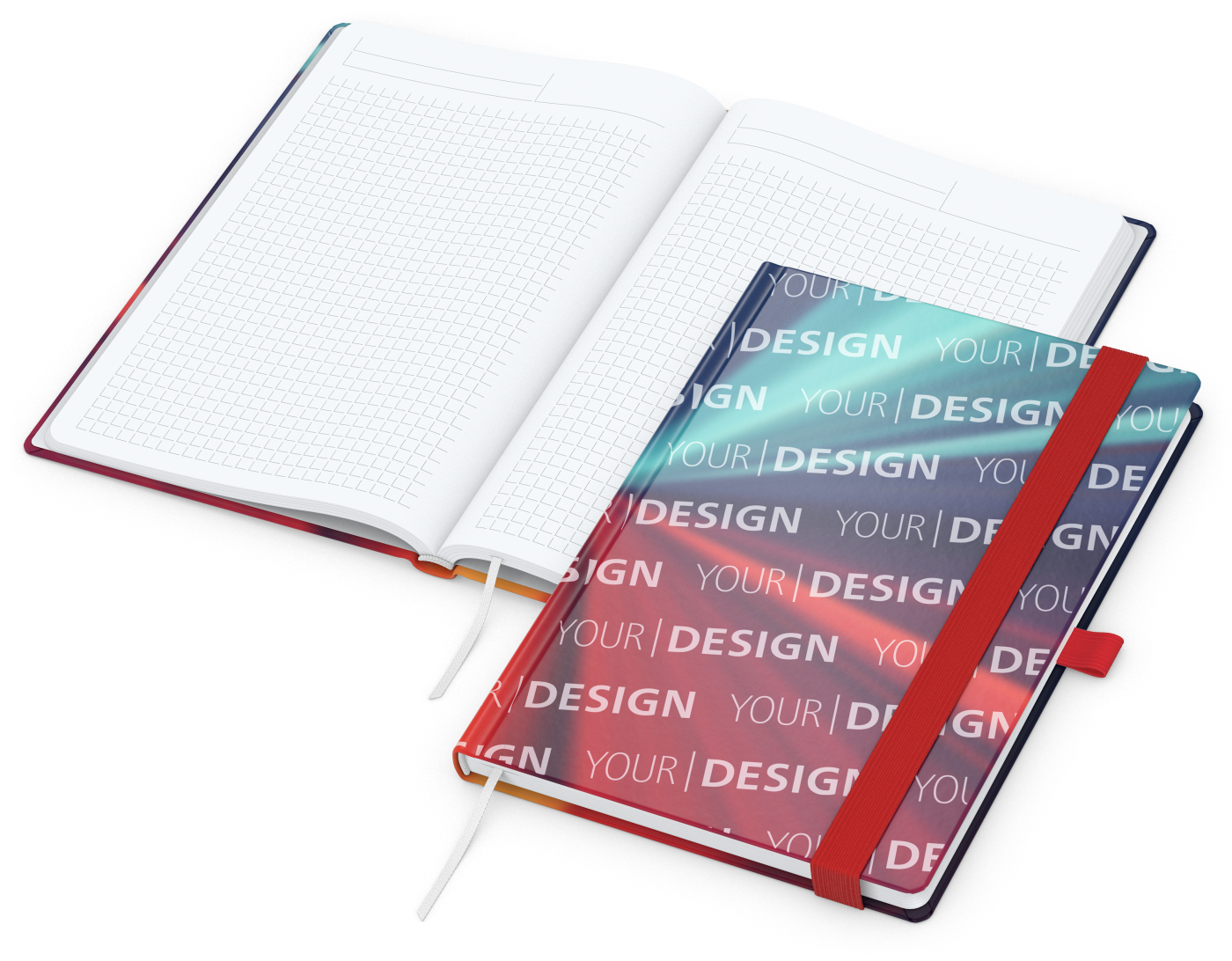 Notizbuch Match-Book Papier-Hardcover individuell bedruckt