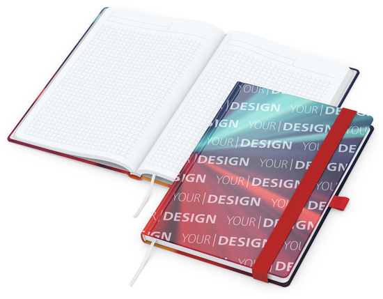 Notizbuch Match-Book Papier-Hardcover individuell bedruckt