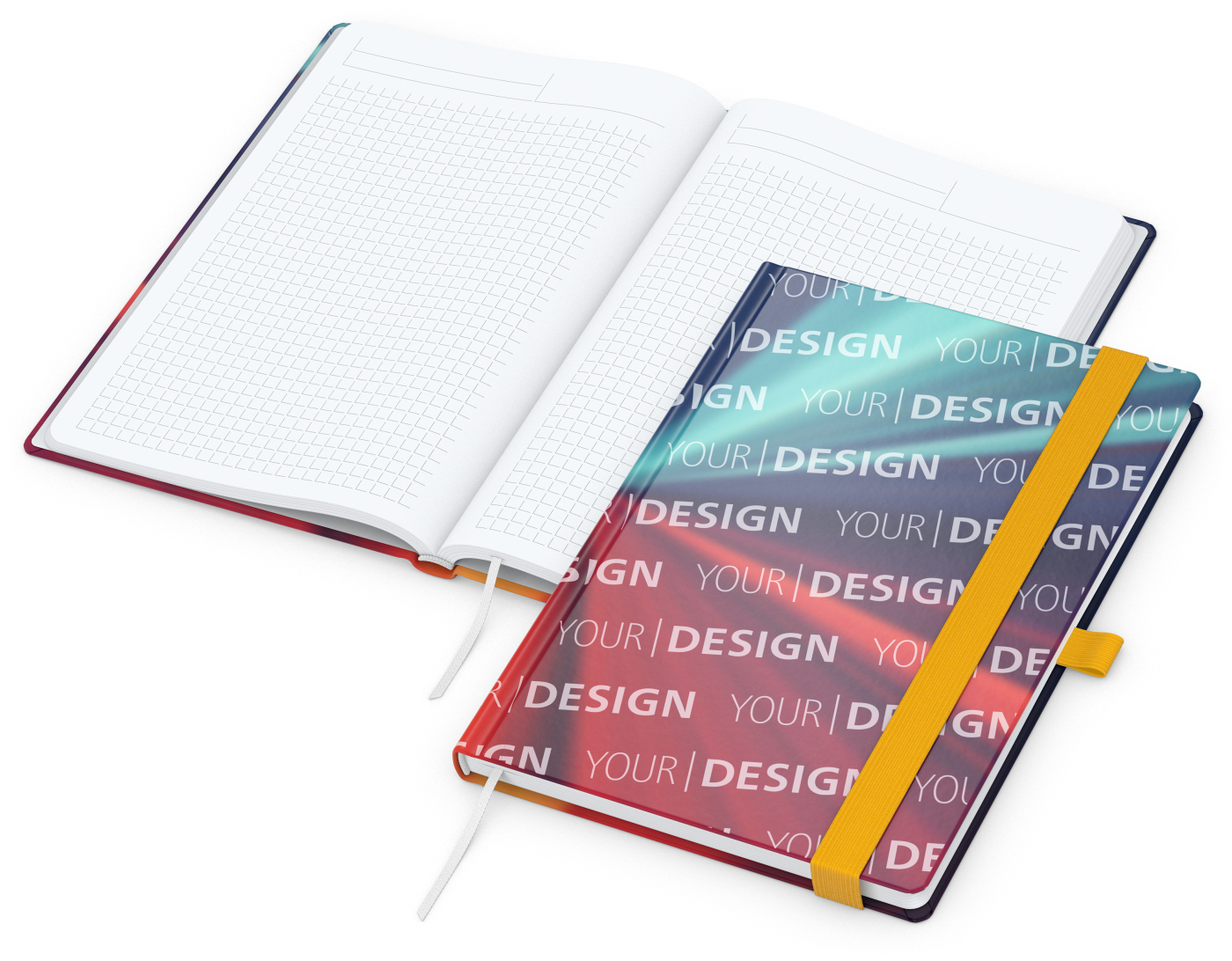 Notizbuch Match-Book Papier-Hardcover individuell bedruckt
