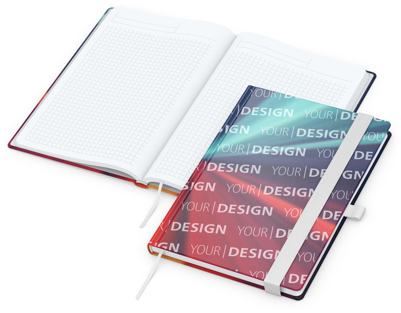 Notizbuch Match-Book Papier-Hardcover individuell bedruckt