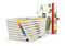Notizbuch Match-Book Papier-Hardcover individuell bedruckt, DIN A4, Papierfarbe/Lineatur Cremefarben/Winkelkaro, Einband-Oberfläche matt