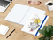 Notizbuch Match-Book Naturpapier-Hardcover individuell bedruckt