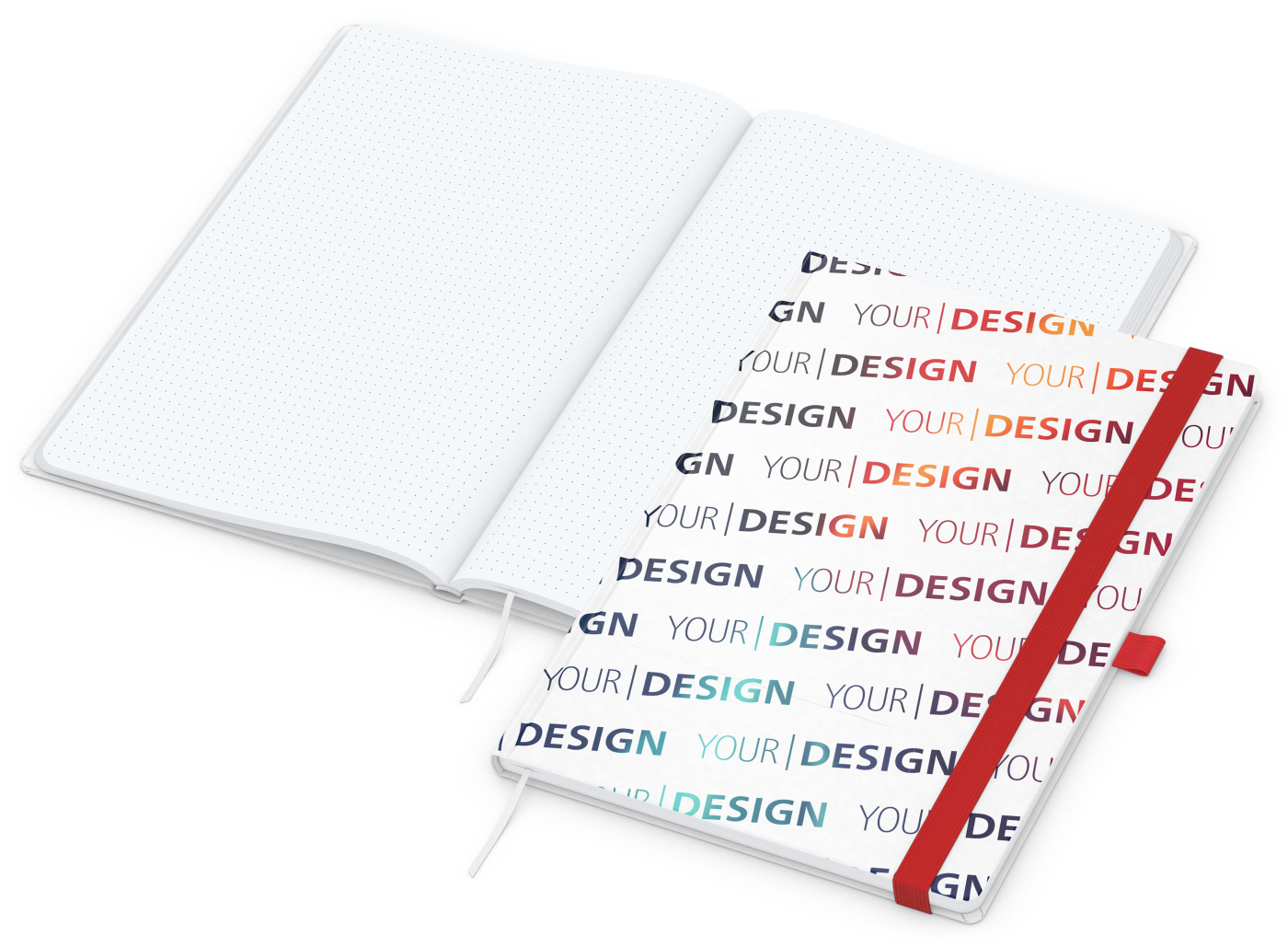 Notizbuch Match-Book Naturpapier-Hardcover individuell bedruckt