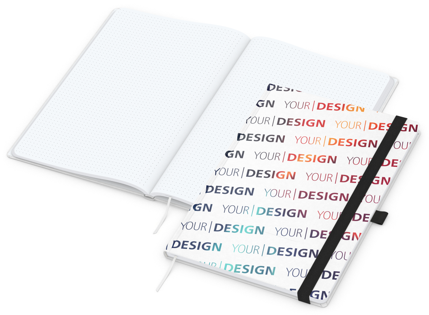 Notizbuch Match-Book Naturpapier-Hardcover individuell bedruckt