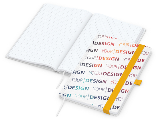 Notizbuch Match-Book Naturpapier-Hardcover individuell bedruckt