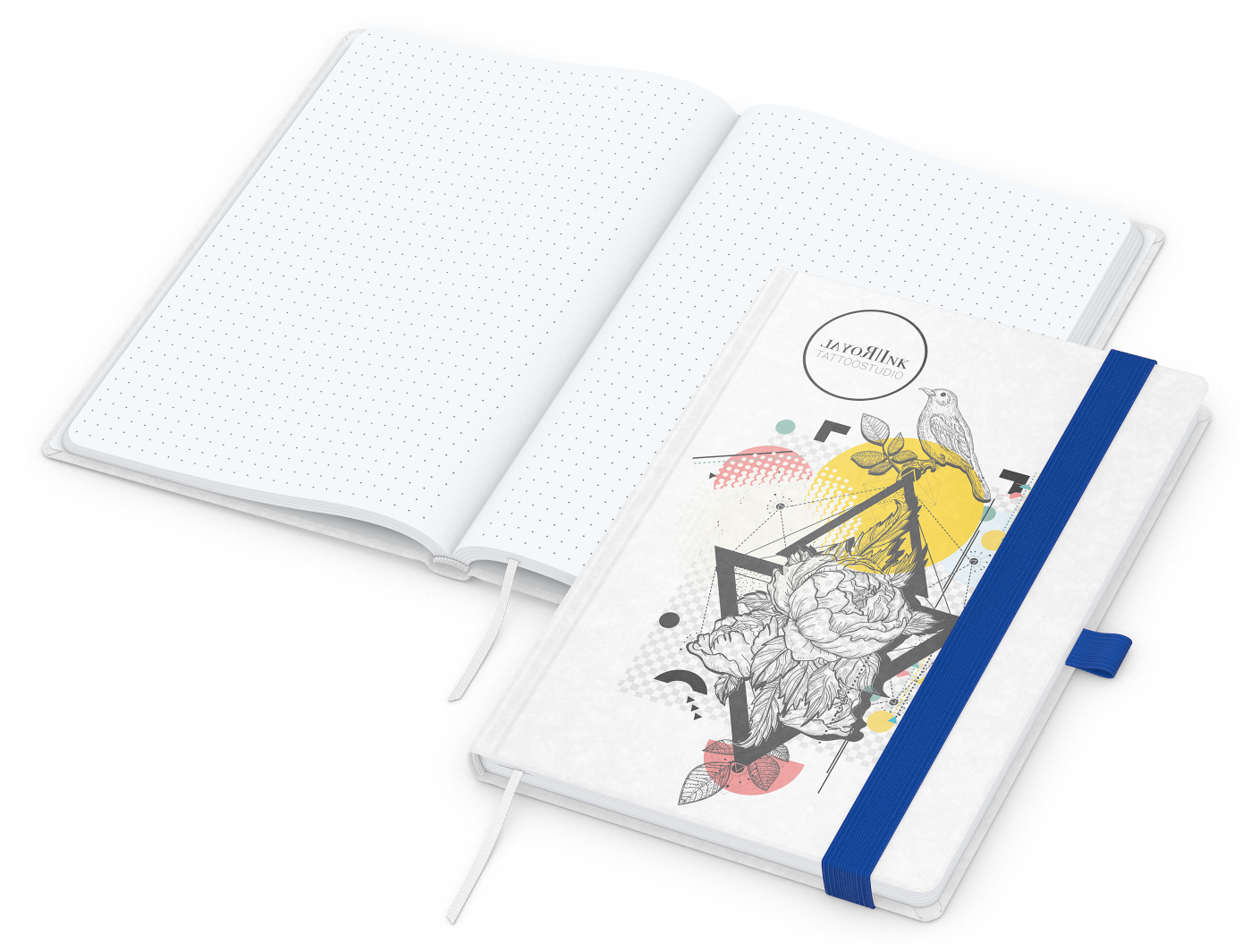 Notizbuch Match-Book Naturpapier-Hardcover individuell bedruckt